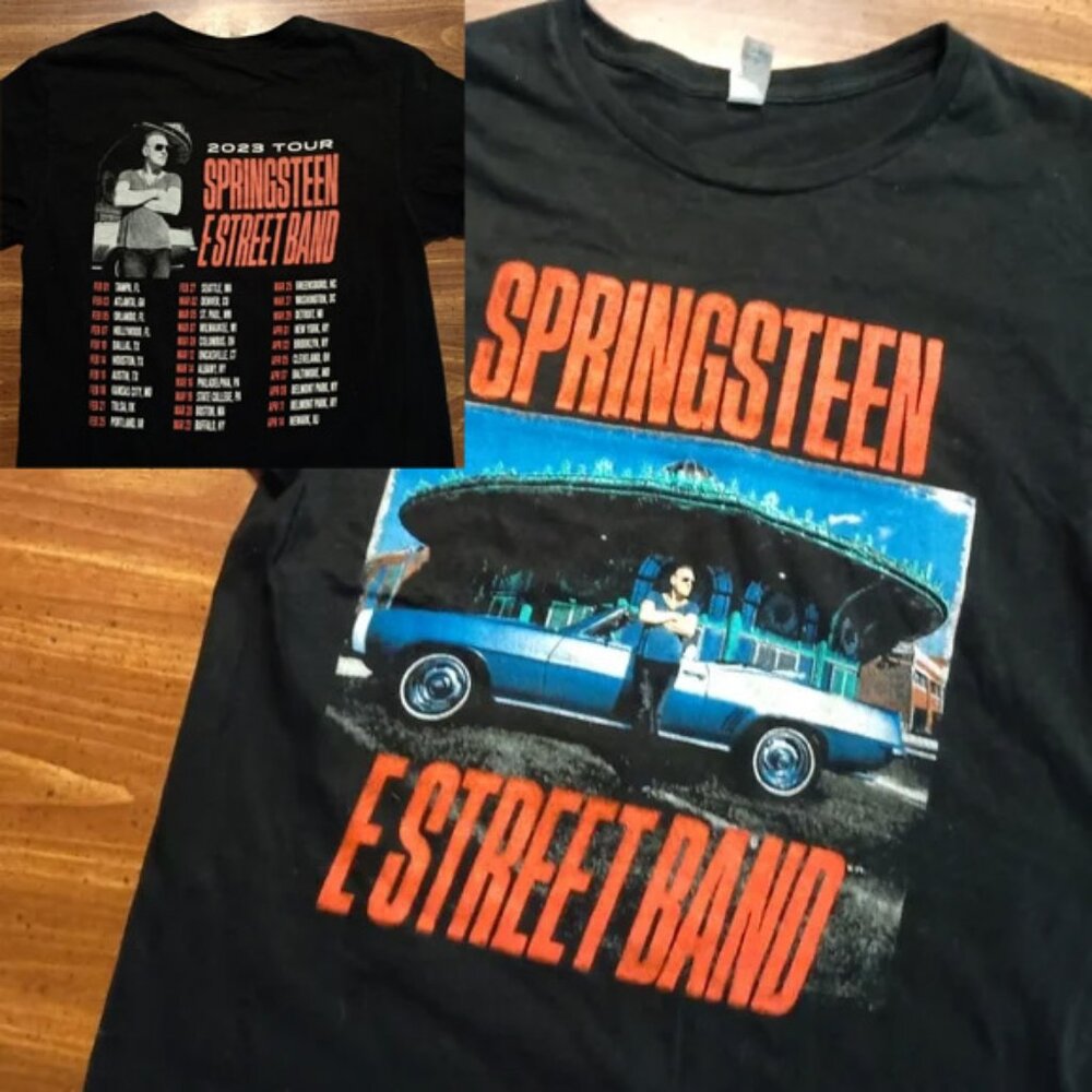 BRUCE SPRINGSTEEN CONCERT T-SHIRT - Medium - 2023 Tour // Music E Street Band